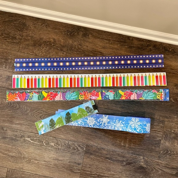 Various Other - 5 Bulletin board borders for classroom decor